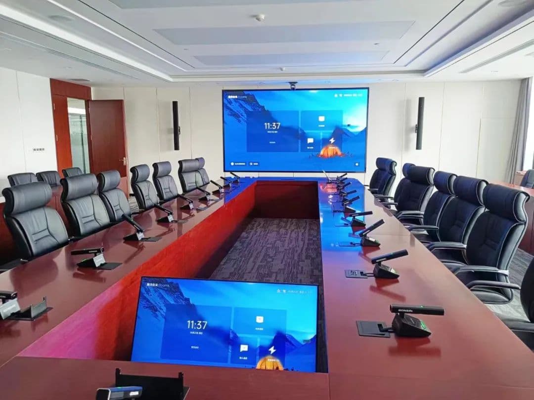 Audio Conferencing: Conferencing audio engineered for the room's actual acoustics — ceiling or tabletop mics, DSP processing, and speaker placement for clear intelligibility