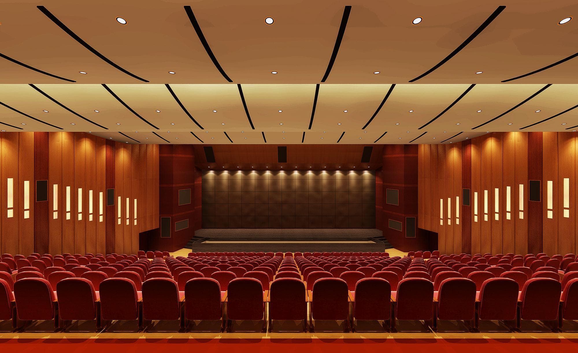 Public Address System: Microphones, amplifiers, and loudspeakers engineered for the venue's dimensions — even coverage without feedback