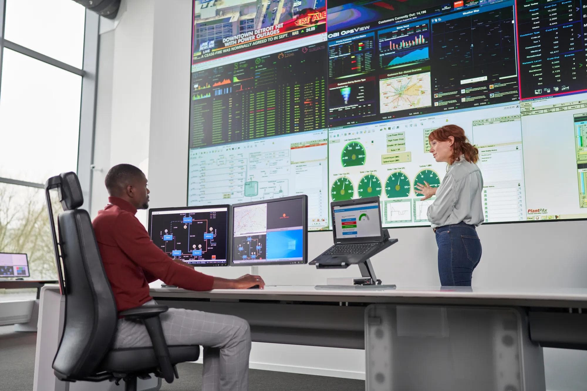 Video Walls: Multi-panel video walls for auditoriums, command centers, and event spaces — legible from every seat