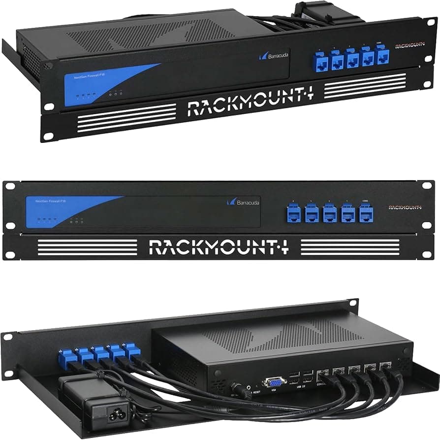 Firewall: Traffic monitoring and access rules sized with throughput headroom — configured for your traffic patterns, not a generic template